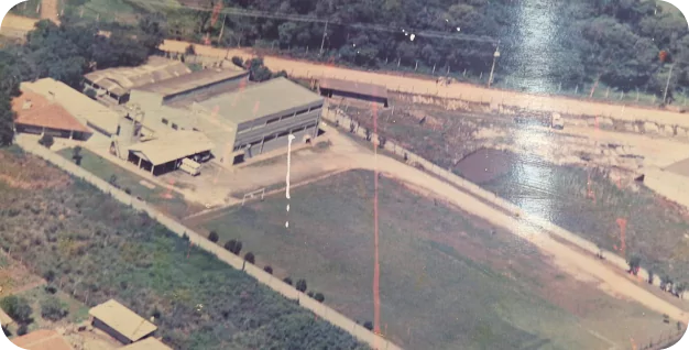 Vista aérea da sede da Tricofort em Colombo, Região Metropolitana de Curitiba